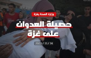 حصيلة العدوان على غزة