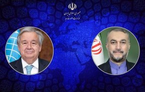 مباحثات هاتفية بين وزير الخارجية الإيراني والأمين العام للأمم المتحدة حول غزة