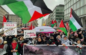 الآلاف يتظاهرون في برلين دعما لفلسطين