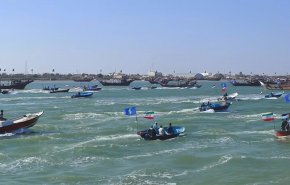 بالفيديو.. إستعراض بحري إيراني عراقي مشترك في ذكرى قادة النصر