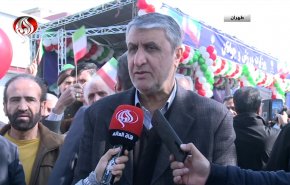 رئيس منظمة الطاقة الذرية الايرانية: نحتفل بذكری قطع يد امريكا من البلاد