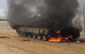 حزب الله يشلُّ 'ميركافا' إسرائيلية بصاروخ على تلة الطيحات 
