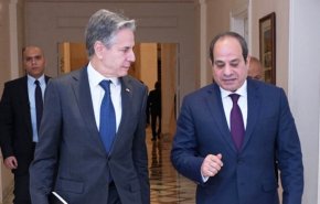 الرئيسي المصري يبحث مع بلينكن الوضع في غزة