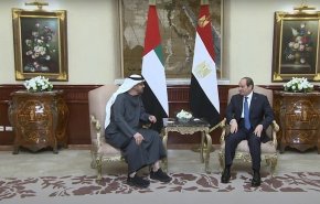 السيسي وبن زايد يشددان على ضرورة تفعيل حل الدولتين