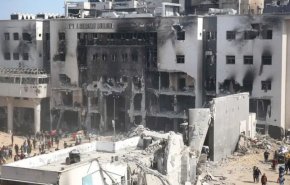 شاهد.. مجمع الشفاء يتحول لهيكل فارغ إلا من الجثث!