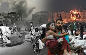 شاهد.. أهالي غزة يبحثون عن جثامين أبنائهم في مجمع الشفاء الطبي 