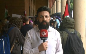 طلاب الجامعة الاميركية في بيروت ينتصرون لغزة