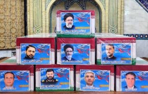 بحر بشري هادر يتجه نحو جامعة طهران لتشييع الشهيد رئيسي ورفاقه