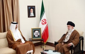 امير قطر يعزي قائد الثورة باستشهاد السيد رئيسي