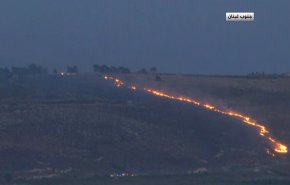 بالفيديو: شاهد حرائق حزب الله في مستوطنات متاخمة لجنوب لبنان!!
