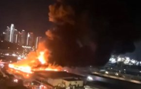 بالفيديو..حريق كبير في مستودع للجيش الأمريكي في كوريا الجنوبية