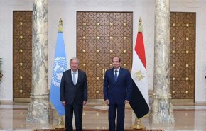 السيسي وغوتيريش يؤكدان رفض تهجير الغزيين
