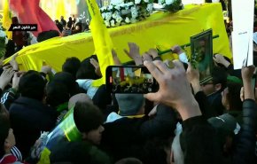 جثمان الشهيد السيد صفي الدين يوارى الثرى بعد تشييع مهيب 

