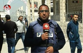 غزة.. وصول جثامين 20 شهيد الی مستشفی المعمداني