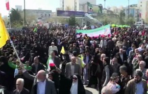 مسيرات يوم القدس العالمي في أرجاء إيران + فيديو
