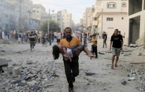 شاهد.. اهالي قطاع غزة بين الموت بالقصف الاسرائيلي او التجويع!