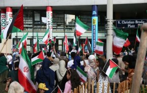 مظاهرة في فيينا تطالب بوقف العدوان الاسرائيلي على فلسطين وإيران
