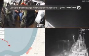 شاهد.. جيش الإحتلال يقتحم السفينة حنظلة المتوجهة لفك الحصار عن غزة
