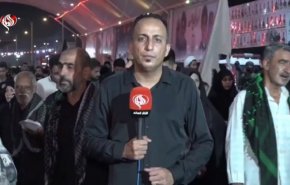 شاهد طريق المشاية في كربلاء المقدسة والنجف يتحول إلى لوحة إنسانية! 