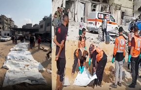 دفاع غزة المدني ينتشل جثامين 51 شهيدا من عيادة الشيخ رضوان 