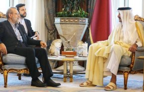 أمين المجلس الأعلى للأمن القومي الإيراني يجري مباحثات مع أمير قطر