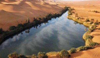 دریاچه‌ ای افسانه ای در دل کویر لیبی
