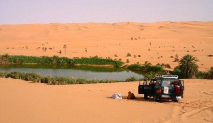 دریاچه‌ ای افسانه ای در دل کویر لیبی