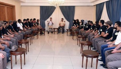 دیدار بشار اسد با جوانان مقاوم عرب + تصاویر