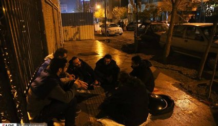 روایت تصویری از شب پُر استرس تهرانی‌ها