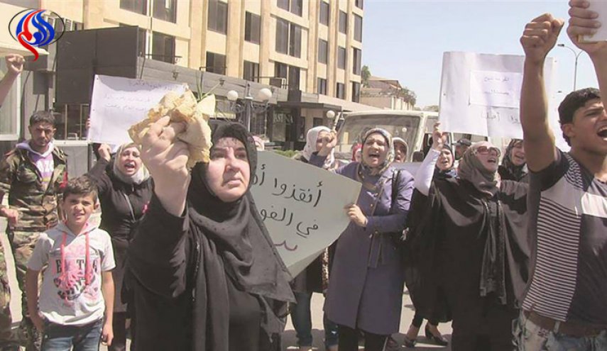 محاولة استهداف طائرة تقذف مساعدات علی الفوعة وكفريا 