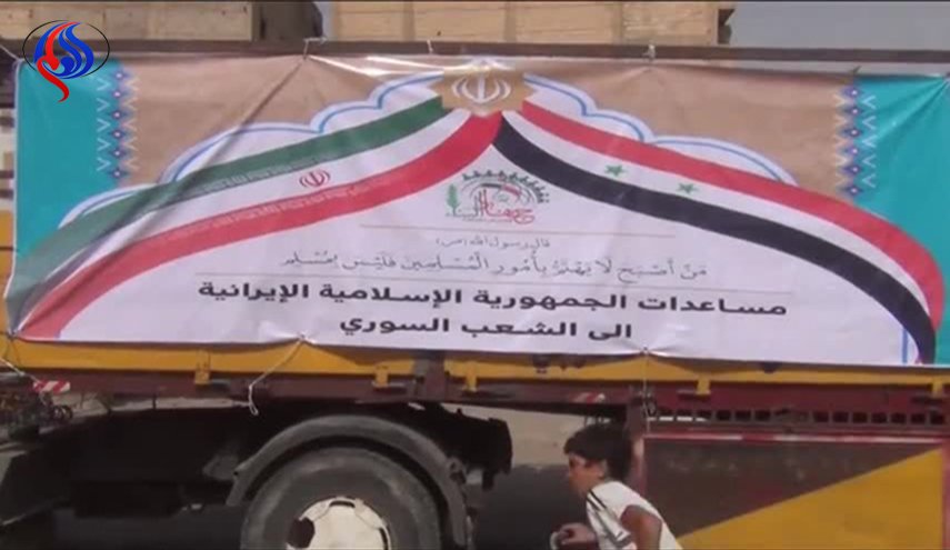 قافلة جديدة من المساعدات الايرانية تصل ديرالزور