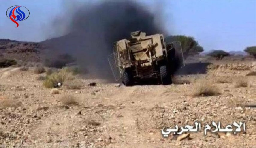 تدمير آلية للمرتزقة ومصرع وجرح طاقمها بالجوف