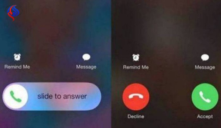 لماذا يظهر أحد هذين الخيارين عند الاجابة على اتصال على iphone؟