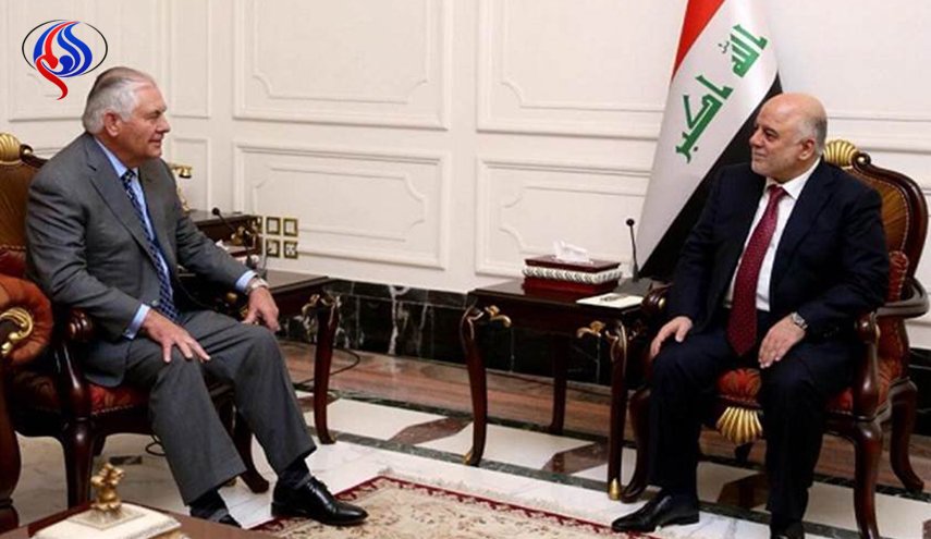 اتصال هاتفي من تيلرسون الى العبادي وآخر الى بارزاني