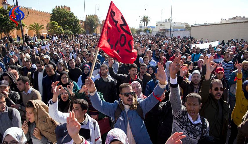 تظاهرات في العاصمة المغربية في الذكرى الاولى لمقتل ضحية حادثة الحسيمة 