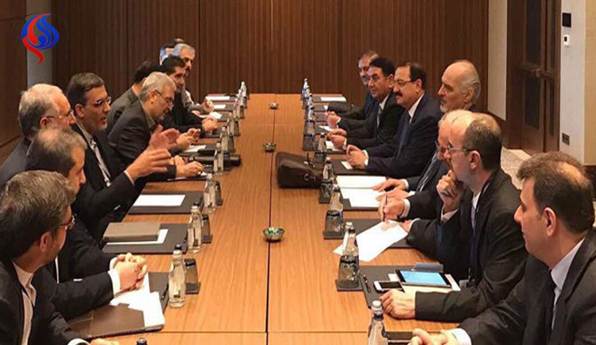 لقاء تشاوري بين وفدي سوريا وايران على هامش أستانا 7