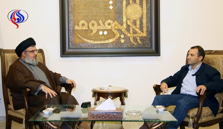 جبران باسيل يلتقي السيد حسن نصرالله