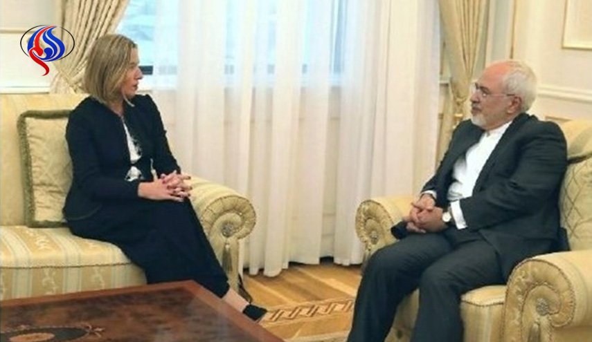 ظريف يلتقي موغريني على هامش المؤتمر الأمني لآسيا الوسطى