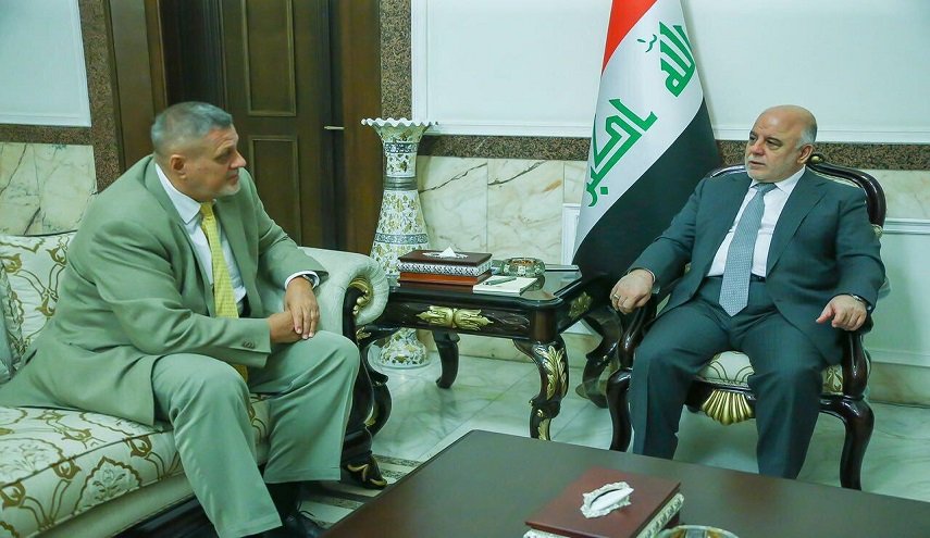 العبادي يبحث مع كوبيتش بسط سلطة بغداد على المناطق المتنازع عليها والمطارات