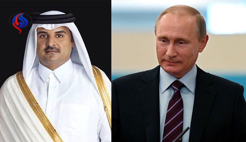 بوتين يبحث مع أمير قطر قضايا الشرق الاوسط الراهنة