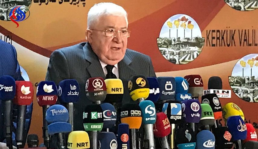 معصوم يصل الى كركوك ويجتمع بادارتها وقيادات امنية وممثلي مكونات واحزاب