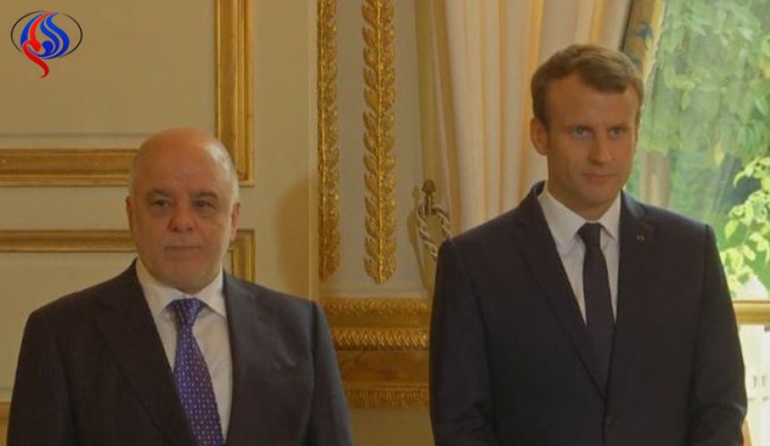 هذا ما دار بين العبادي وماكرون بشان العراق