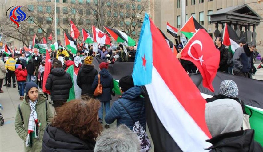 تظاهرات في كندا احتجاجًا على قرار ترامب بشأن القدس
