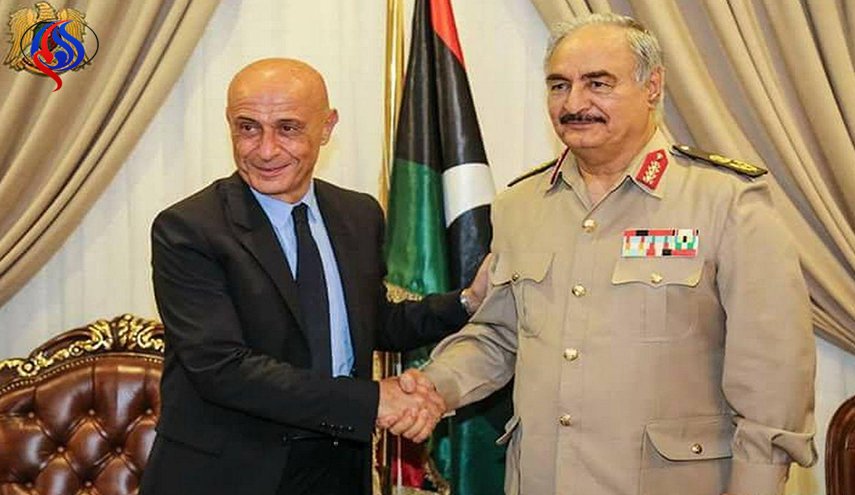حفتر يصل روما للقاء وزير الخارجية الإيطالي