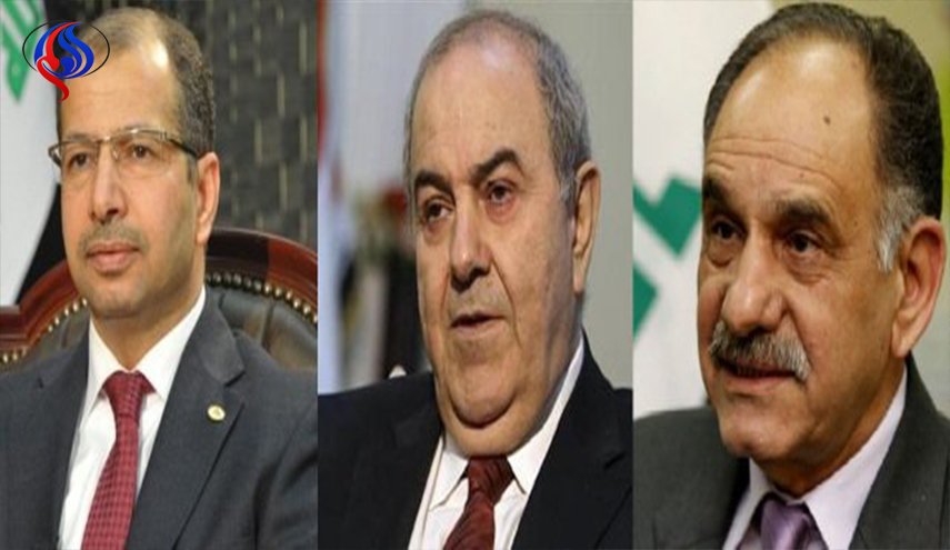 علاوي والجبوري والمطلك حلفاء الانتخابات المقبلة