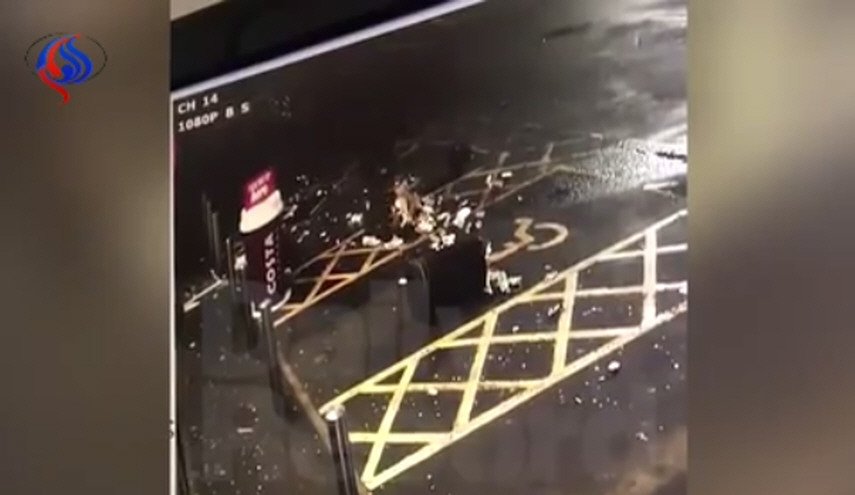 فيديو مروع للحظة انفجار لص أثناء عملیة سرقة!