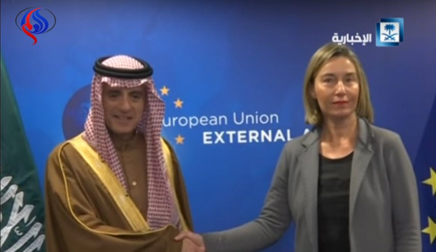 الجبير يلتقي موغريني في بروكسل..عما تحدث الجانبان؟