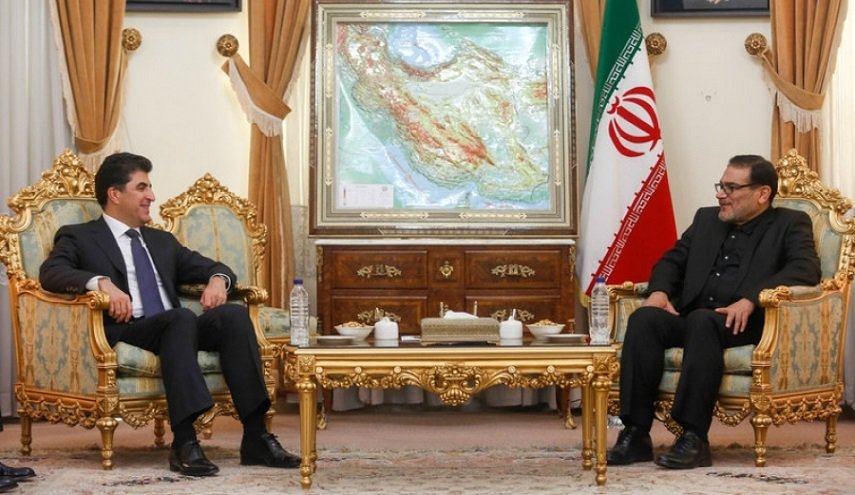 شمخاني لبارزاني: نسعى لإزالة عقبات حوار بغداد وأربيل