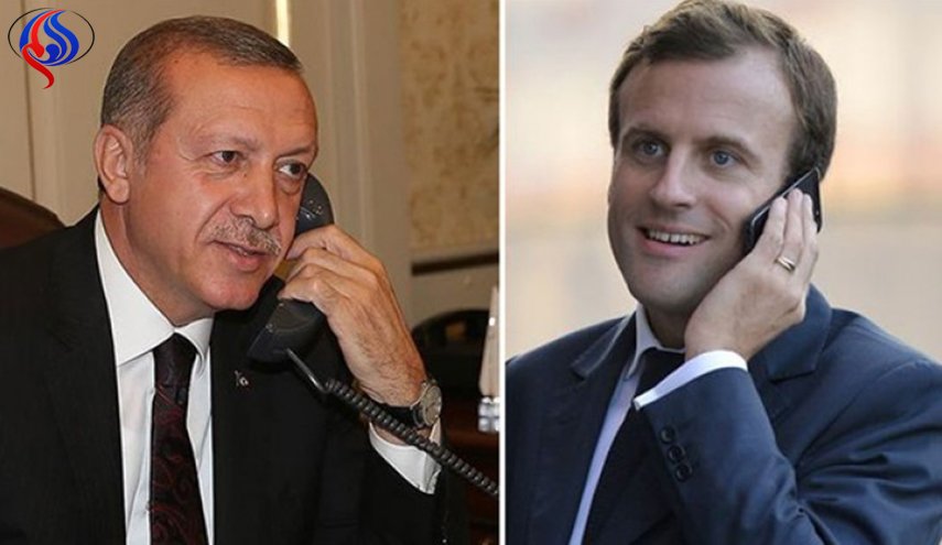 ماكرون يبلغ اردوغان 