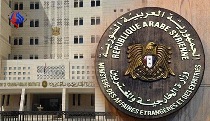 سوريا تدين الأكاذيب المسيسة حول الأسلحة الكيميائية